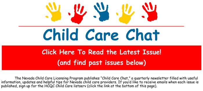 Child Care Chat newsletter graphic
